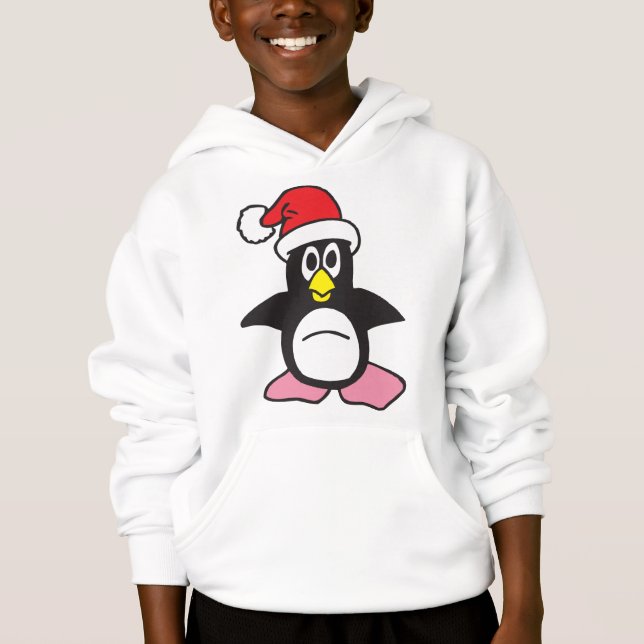 Camiseta Pinguim bebê pronto para o Natal (Frente)