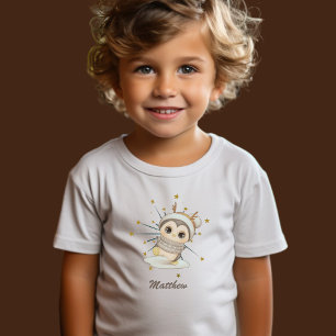 Camiseta Pinguim Boho De Inverno Com Estrelas E Nome