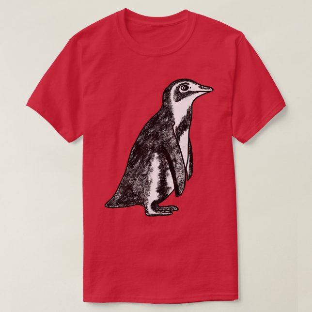 Camiseta Pinguim bonito (Frente do Design)