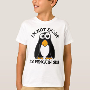 Camiseta Pinguim Bonito Não Sou Pequena Citação Engraça
