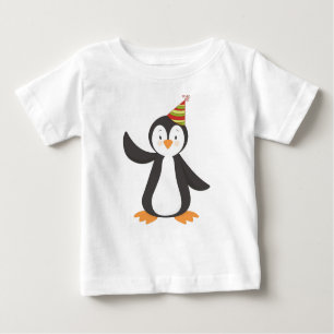 Camiseta Pinguim Bonito, Pinguim Bebê, Pinguim Com Chapéu D