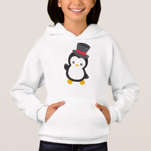 Camiseta Pinguim Bonito, Pinguim Pequeno, Chapéu Superior