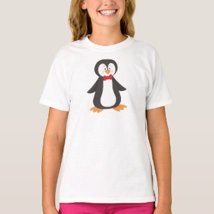 Camiseta Pinguim Bonito, Pinguim Pequeno, Pinguim Com Arco