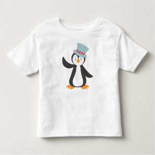 Camiseta Pinguim Bonito, Pinguim Pequeno, Pinguim Com Chapé