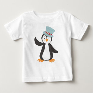 Camiseta Pinguim Bonito, Pinguim Pequeno, Pinguim Com Chapé