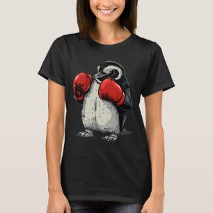 Camiseta Pinguim Boxeando Com Luvas de Boxe Kickboxing Engr