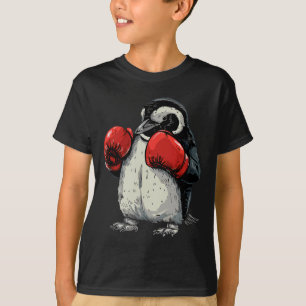 Camiseta Pinguim Boxeando Com Luvas de Boxe Kickboxing Engr