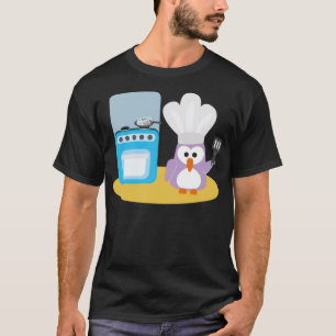 Camiseta Pinguim Chef de cozinha padaria chefe de cozinha (