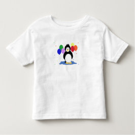 Camiseta Pinguim com balões coloridos