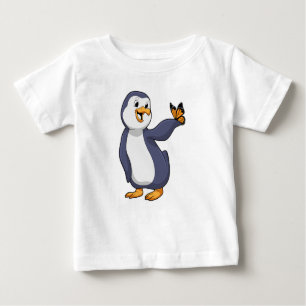 Camiseta Pinguim com borboleta