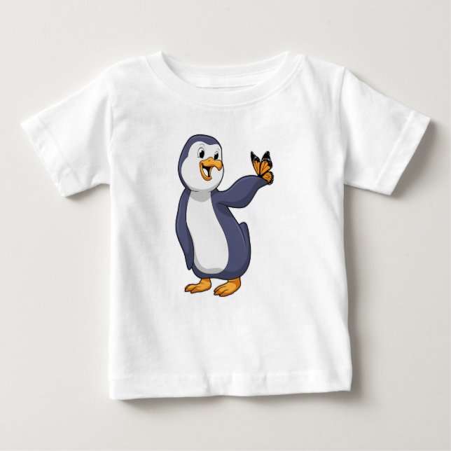 Camiseta Pinguim com borboleta (Frente)