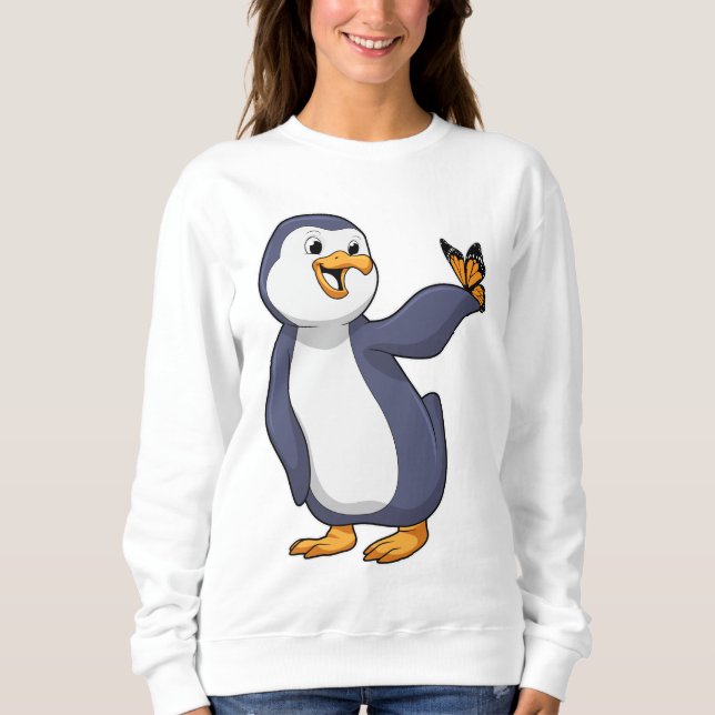 Camiseta Pinguim com borboleta (Frente)