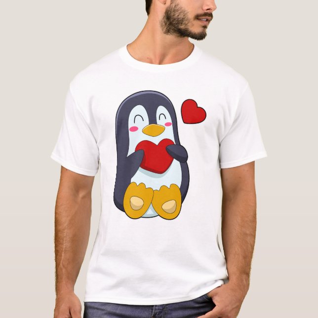 Camiseta Pinguim com coração (Frente)