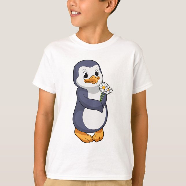 Camiseta Pinguim com Daisy (Frente)