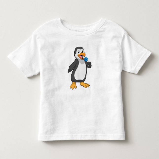 Camiseta Pinguim com doces de pirulito (Frente)