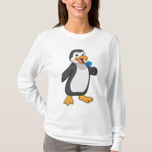 Camiseta Pinguim com doces de pirulito