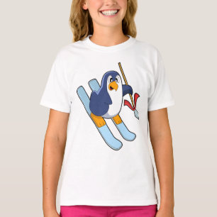 Camiseta Pinguim com esqui