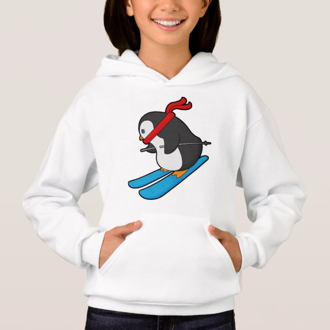 Camiseta Pinguim com esqui (Frente)