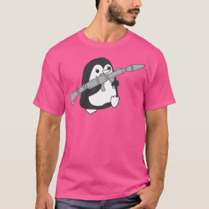Camiseta Pinguim com lança-foguetes