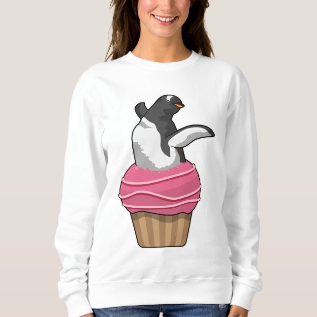 Camiseta Pinguim com Muffin (Frente)