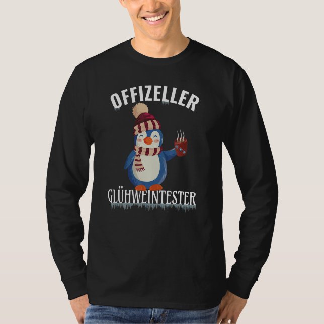 Camiseta Pinguim Com O Testor Oficial De Vinho Com Casca De (Frente)
