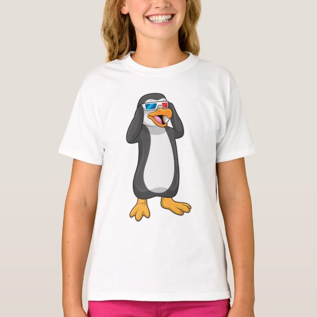 Camiseta Pinguim com óculos (Frente)