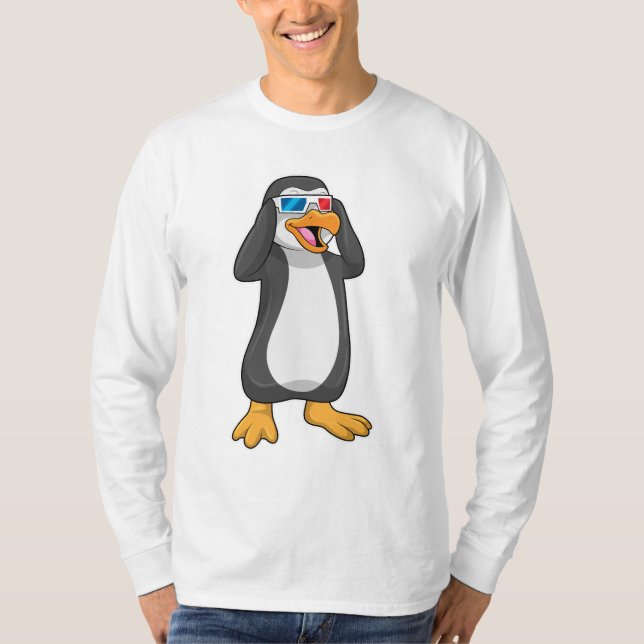 Camiseta Pinguim com óculos (Frente)
