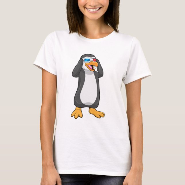 Camiseta Pinguim com óculos (Frente)