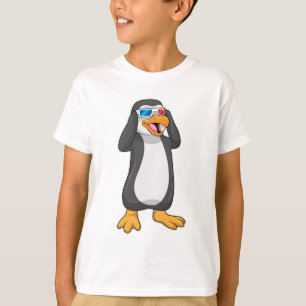 Camiseta Pinguim com óculos