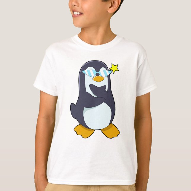 Camiseta Pinguim com óculos de sol (Frente)