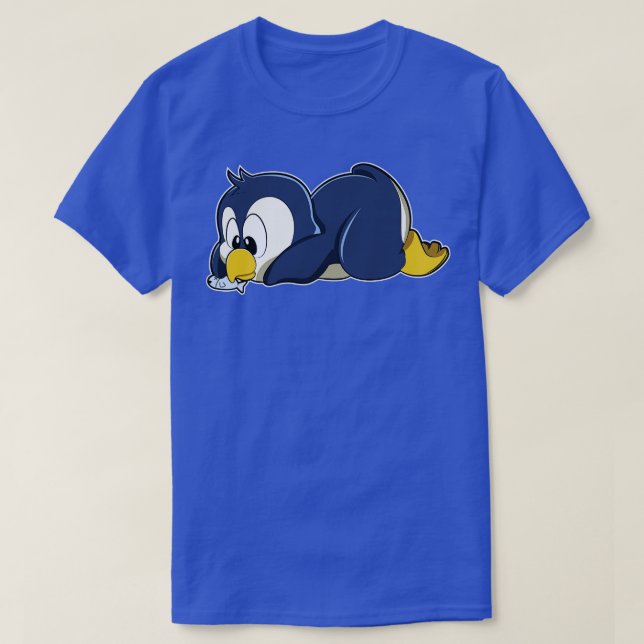 Camiseta Pinguim com Peixe 2 (Frente do Design)