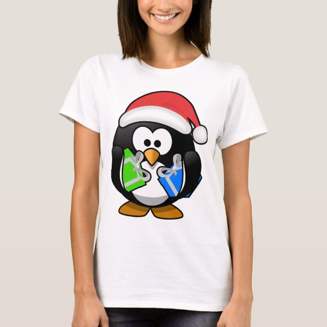 Camiseta Pinguim com presentes (Frente)