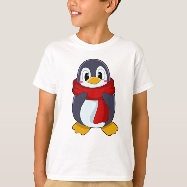 Camiseta Pinguim com Scarf (Frente)