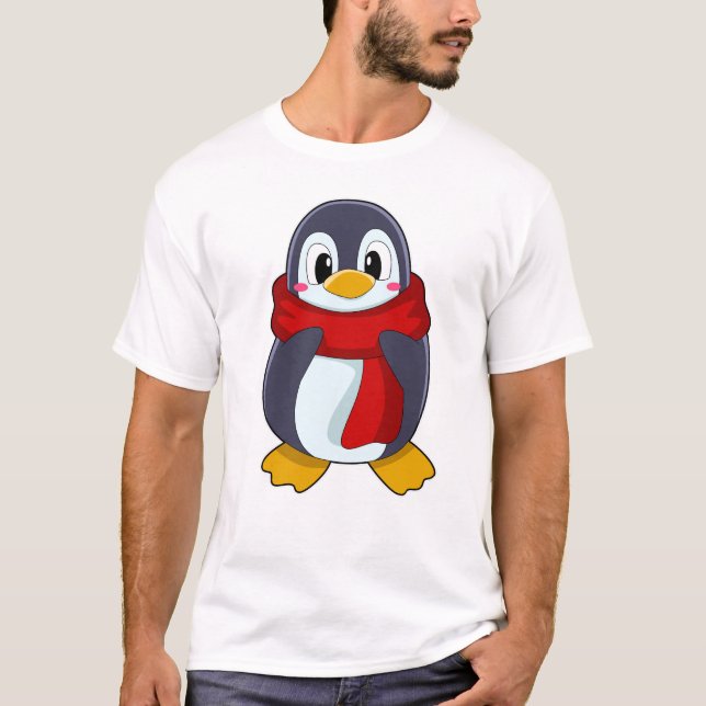 Camiseta Pinguim com Scarf (Frente)