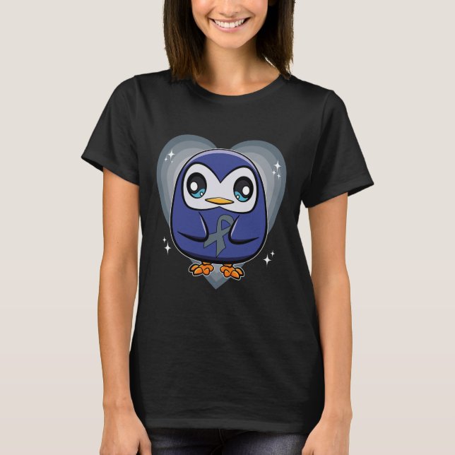 Camiseta Pinguim com Sensibilização Mundial da Dislexia da  (Frente)