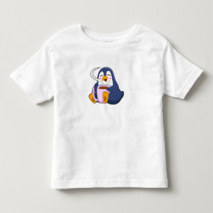 Camiseta Pinguim com taça de café