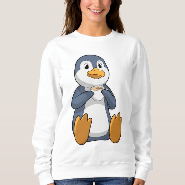 Camiseta Pinguim com Taça do Café (Frente)