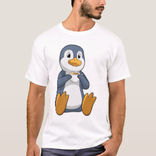 Camiseta Pinguim com Taça do Café