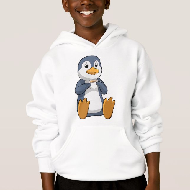Camiseta Pinguim com Taça do Café (Frente)
