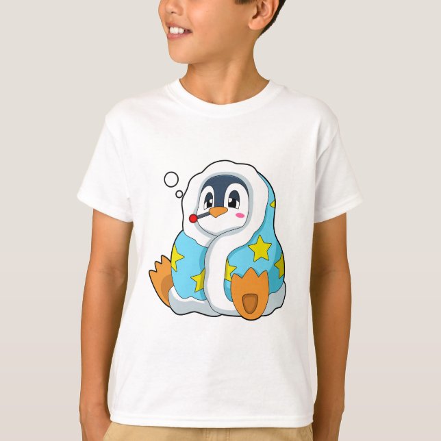 Camiseta Pinguim com termômetro clínico (Frente)