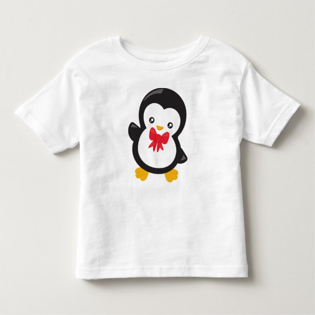 Camiseta Pinguim Com Torneira De Vaca, Pinguim Bonito, Ping (Frente)