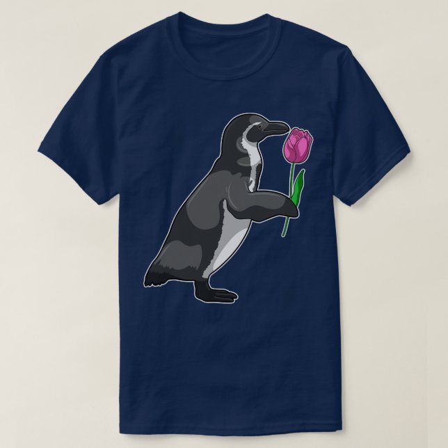 Camiseta Pinguim com Tulip (Frente do Design)