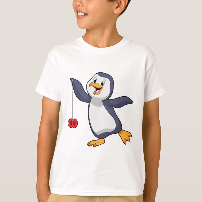 Camiseta Pinguim com Yo-Yo (Frente)