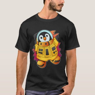 Camiseta Pinguim como Astronauta de Terno