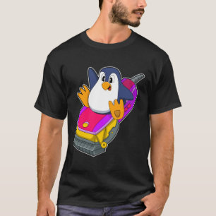 Camiseta Pinguim como cabeleireiro com Razor