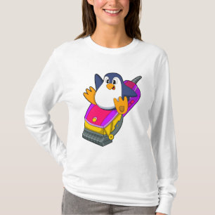 Camiseta Pinguim como cabeleireiro com Razor