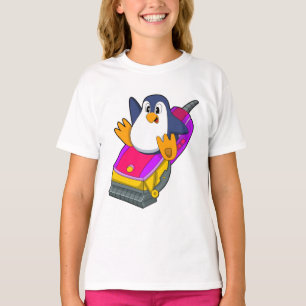 Camiseta Pinguim como cabeleireiro com Razor