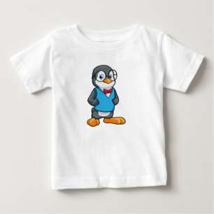Camiseta Pinguim como Nerd de óculos