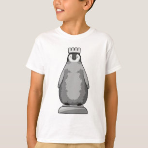 Camiseta Pinguim como peça de xadrez King