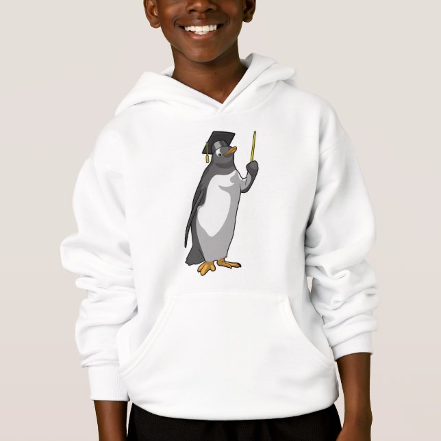 Camiseta Pinguim como professor com ponteiro (Frente)